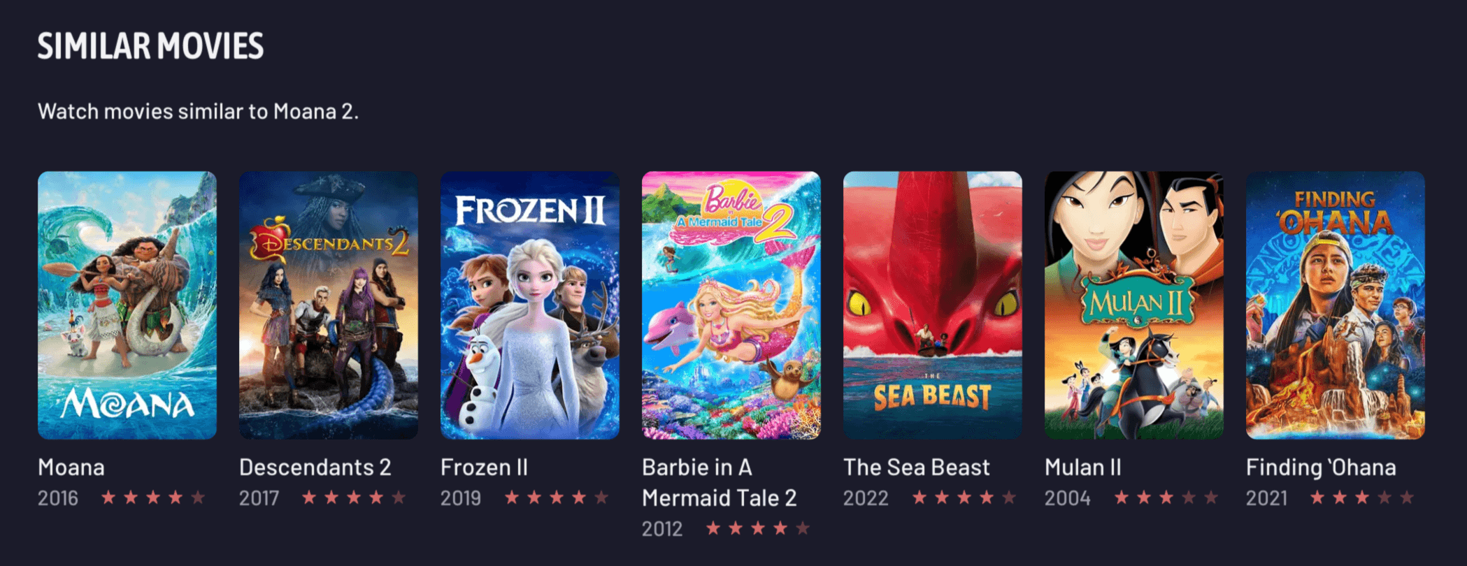 Meilisearch movies demo recommends similar movies